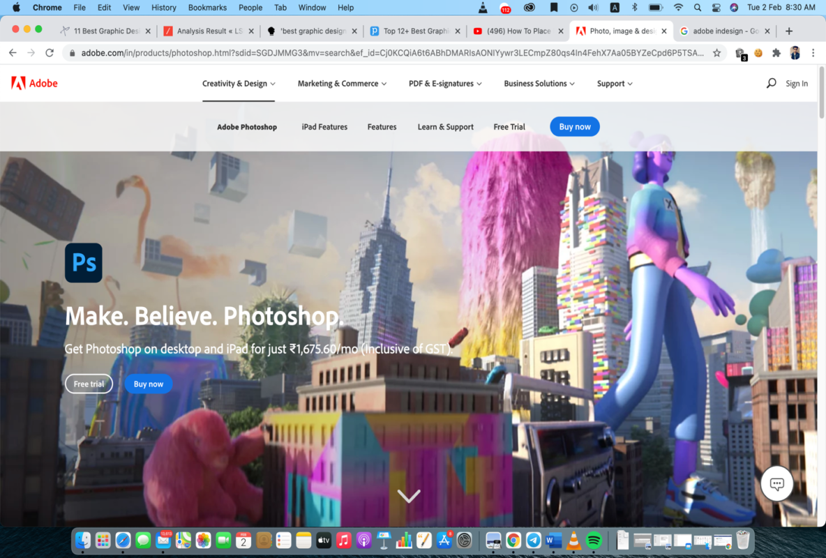 adobe photoshop graphic design software