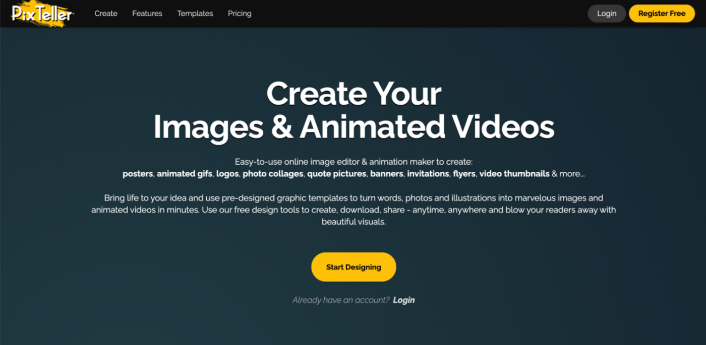 pixteller designer